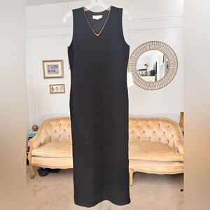 ANNE PEDERSEN Collection Vintage Knit Black Sleeveless Dress Size S NWT